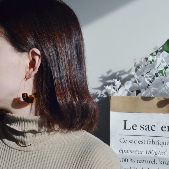 Baublebar Style Faidra Resin Tortoise Earring - Picture 3 of 8